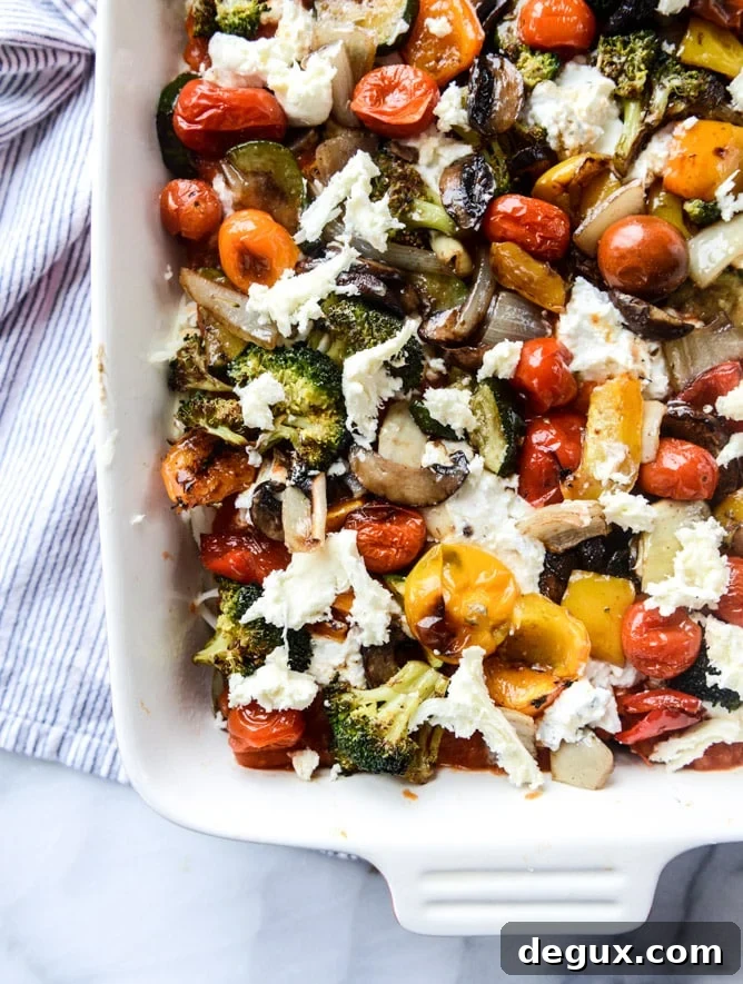roasted vegetable lasagna with burrata I howsweeteats.com