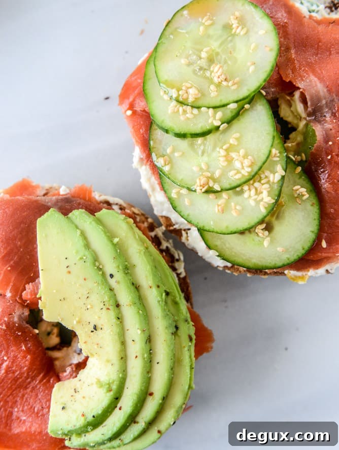 Roasted Vegetable Cream Cheese for the Ultimate Lox Bagel 6 homemade roasted veggie cream cheese and a perfect lox bagel I howsweeteats.com