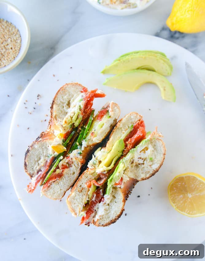 Roasted Vegetable Cream Cheese for the Ultimate Lox Bagel 9 homemade roasted veggie cream cheese and a perfect lox bagel I howsweeteats.com