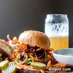 BBQ Havarti Burger with Sweet Potato Curly Fries 9 img 44324 8