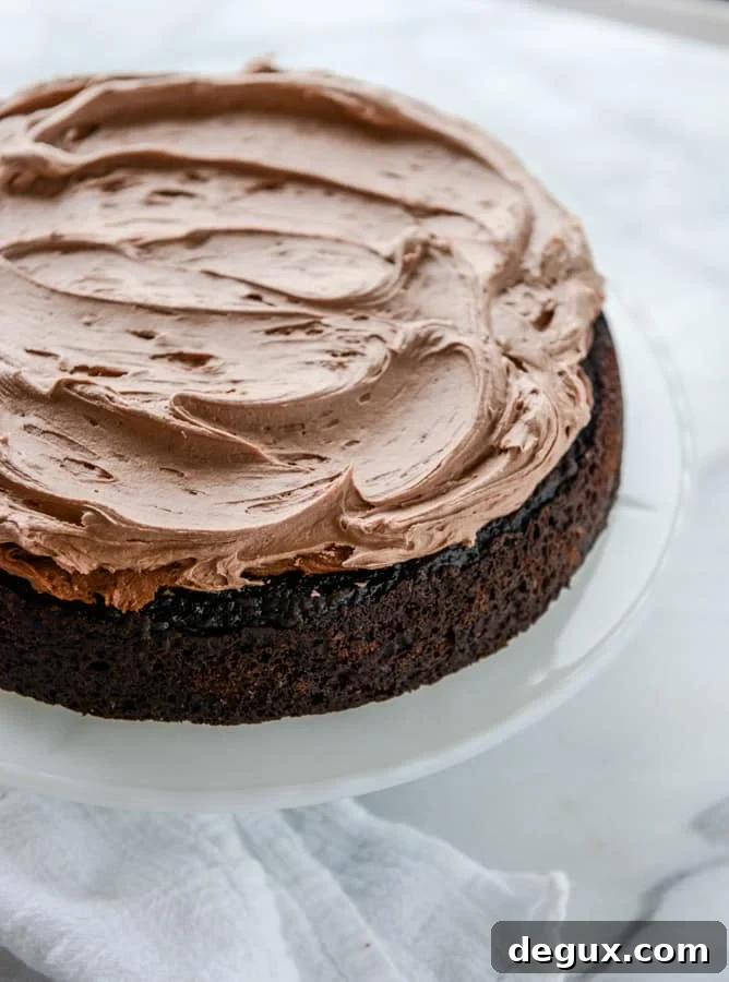 Decadent Vanilla Bean Chocolate Layer Cake Recipe 6 chocolate vanilla bean cake I howsweeteats.com