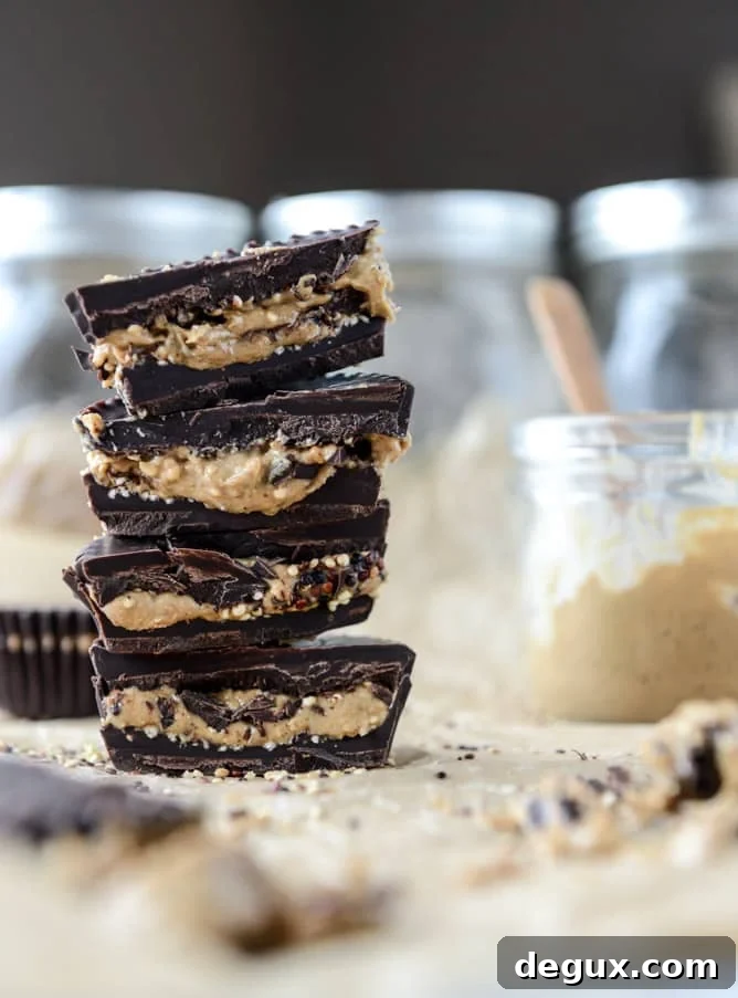 toasted quinoa cashew butter cups I howsweeteats.com