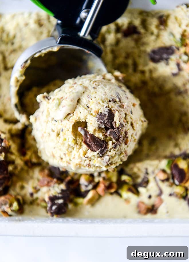 Pistachio Ice Cream with Nutella Fudge Swirls 7 pistachio ice cream with nutella fudge swirls by @howsweeteats I howsweeteats.com