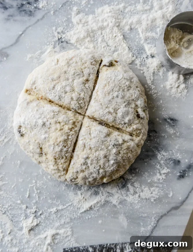 soda bread with milk chocolate and salted honey butter I howsweeteats.com