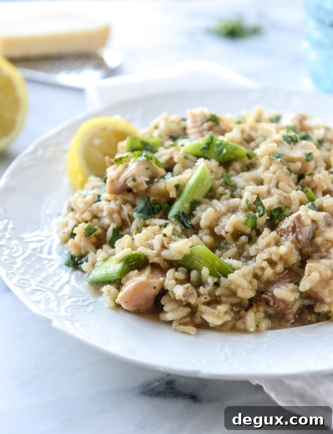 lemon chicken risotto I howsweeteats.com