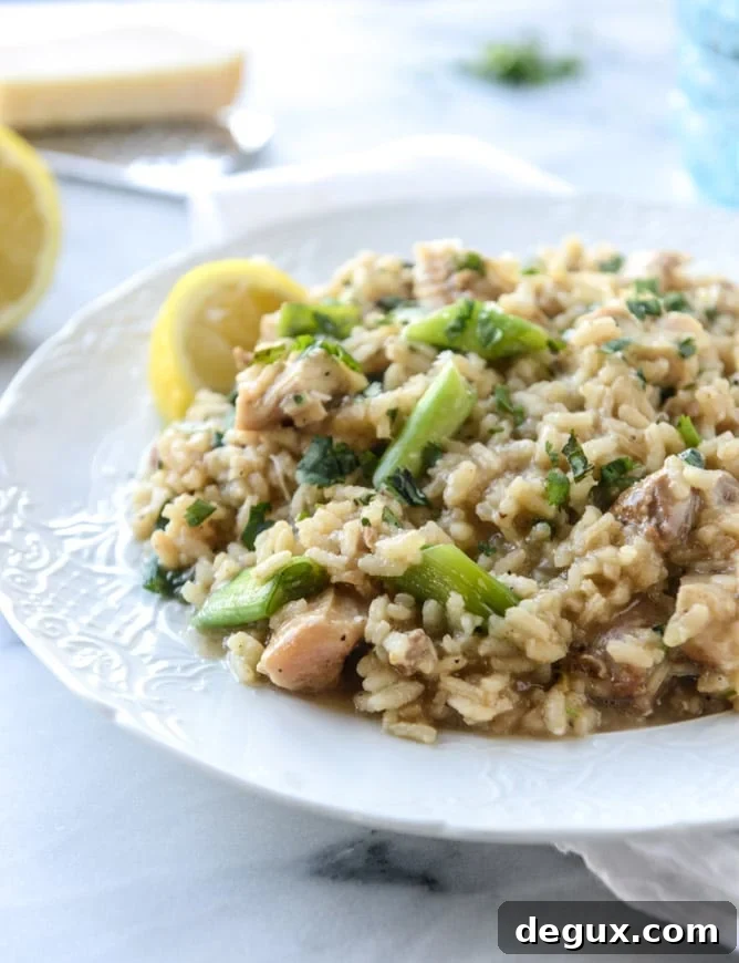 lemon chicken risotto I howsweeteats.com