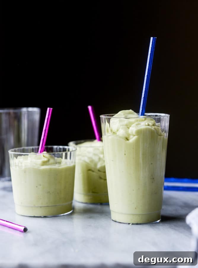 Creamy Avocado Vanilla Smoothie Recipes for Morning Energy 2 avocado vanilla smoothie I howsweeteats.com