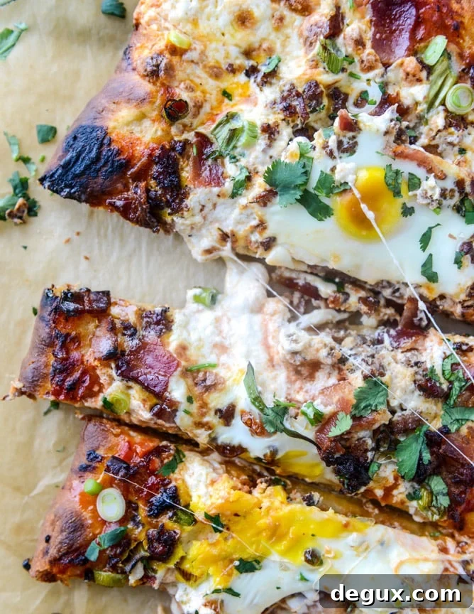 Burrata Breakfast Pizza Recipe: Creamy Morning Flatbread 6 burrata breakfast pizza I howsweeteats.com