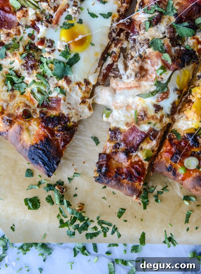 Burrata Breakfast Pizza Recipe: Creamy Morning Flatbread 7 burrata breakfast pizza I howsweeteats.com