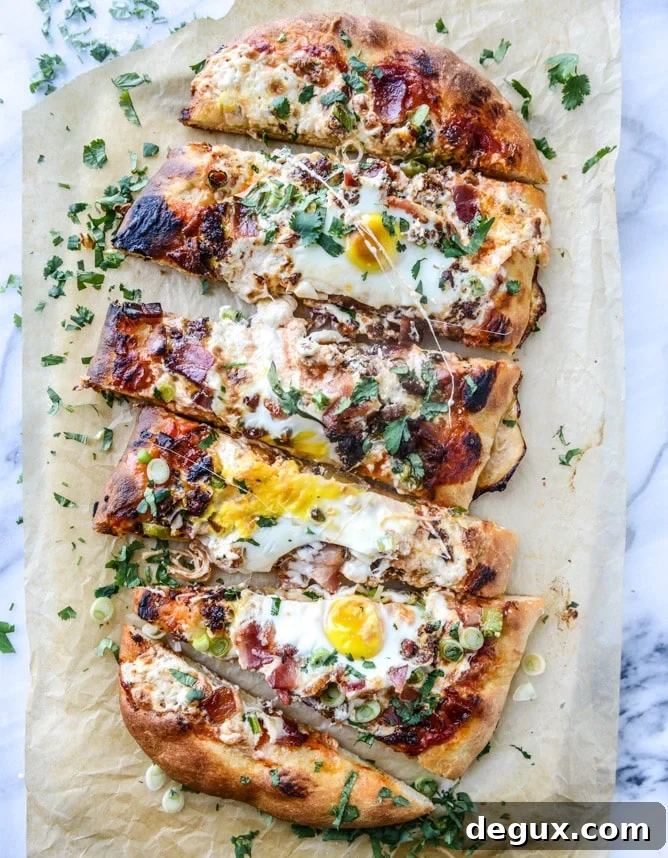 Burrata Breakfast Pizza Recipe: Creamy Morning Flatbread 8 burrata breakfast pizza I howsweeteats.com