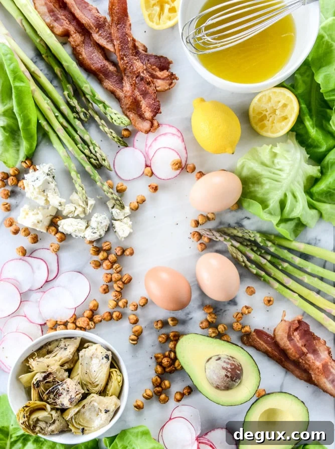 springtime cobb salad I howsweeteats.com