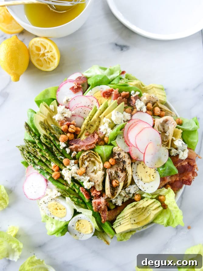 springtime cobb salad I howsweeteats.com