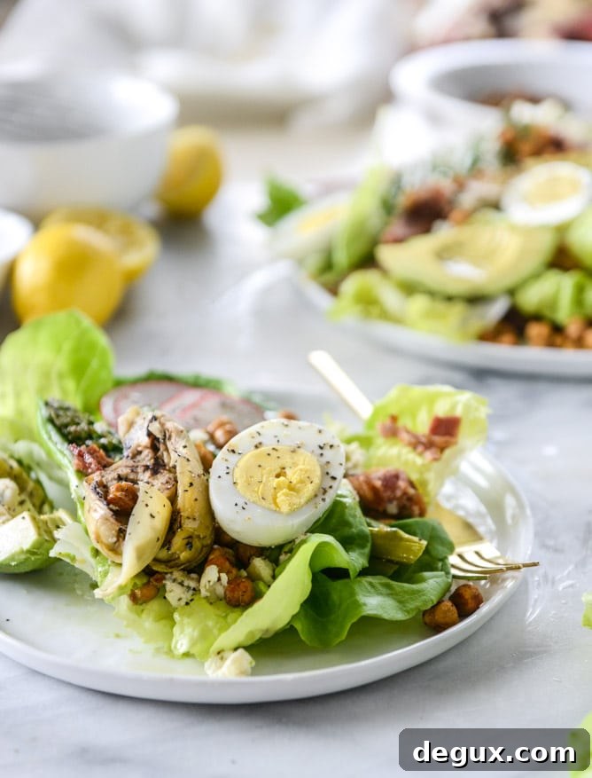 springtime cobb salad I howsweeteats.com