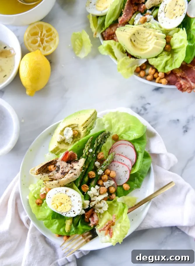 springtime cobb salad I howsweeteats.com