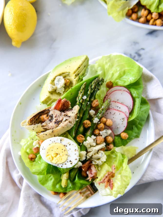 springtime cobb salad I howsweeteats.com