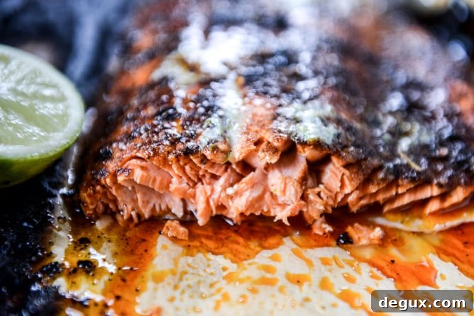 30 minute cajun salmon with salted lime butter I howsweeteats.com