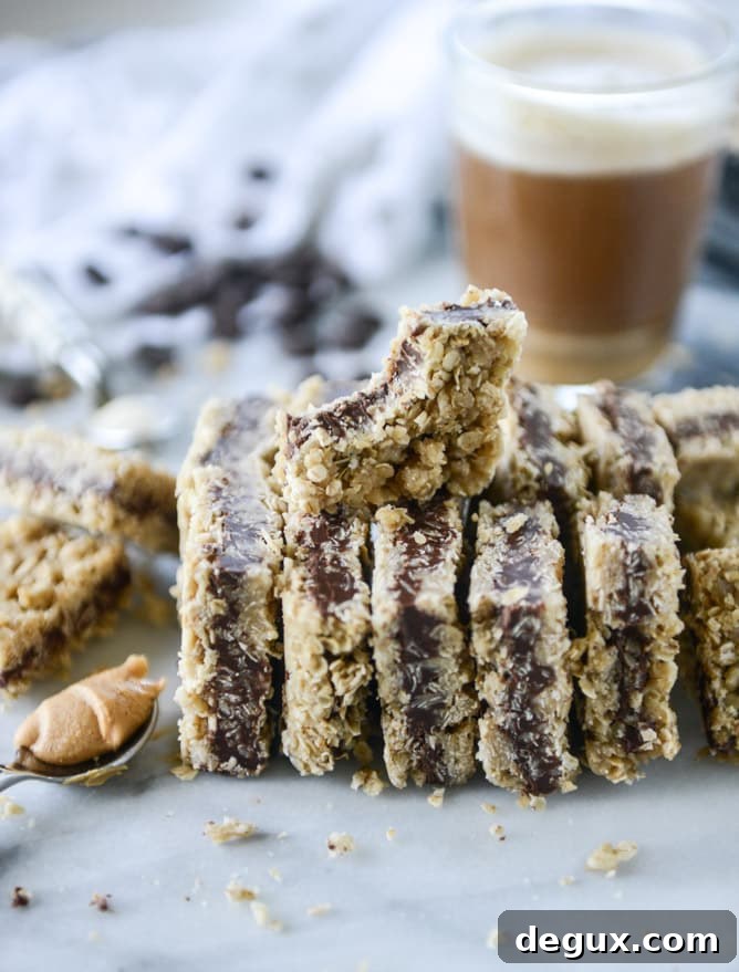 chocolate stuffed oatmeal bars