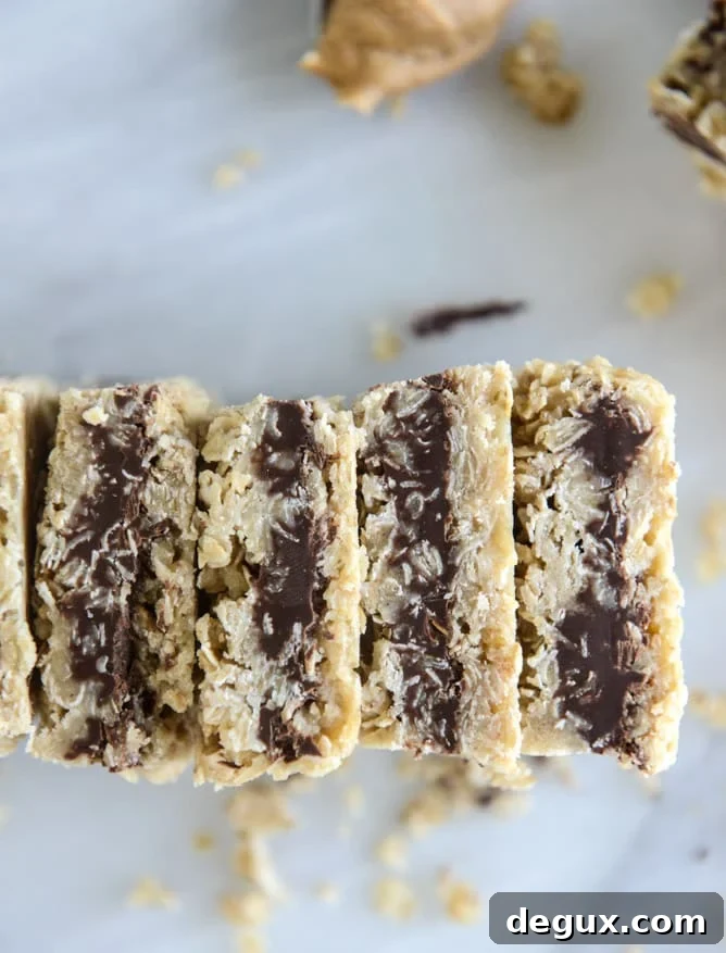 chocolate stuffed oatmeal bars