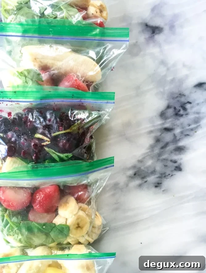 Make-Ahead Smoothie Packs: Meal Prep Tips and Recipes 6 meal prep: how to make smoothie packs for the week ahead I howsweeteats.com