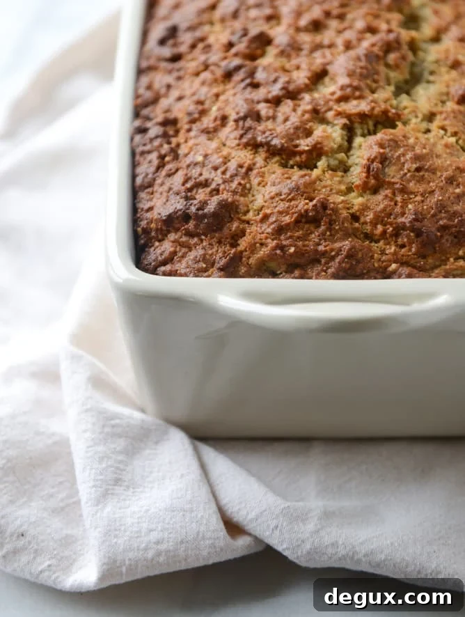 almond butter roasted banana bread I howsweeteats.com
