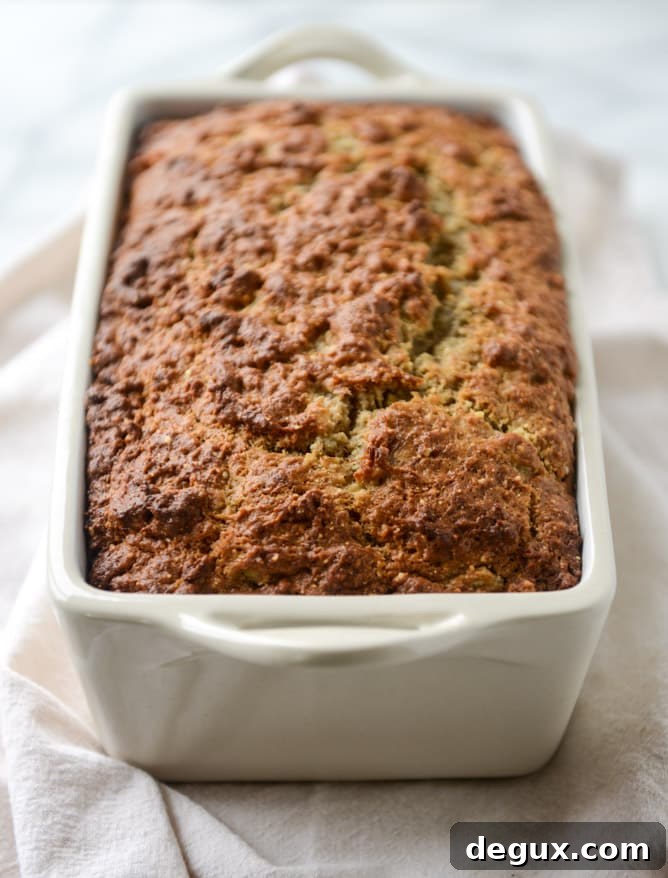 almond butter roasted banana bread I howsweeteats.com