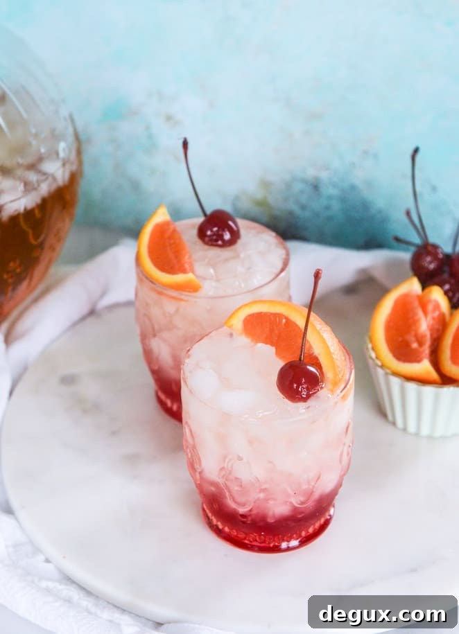 amaretto bourbon punch I howsweeteats.com