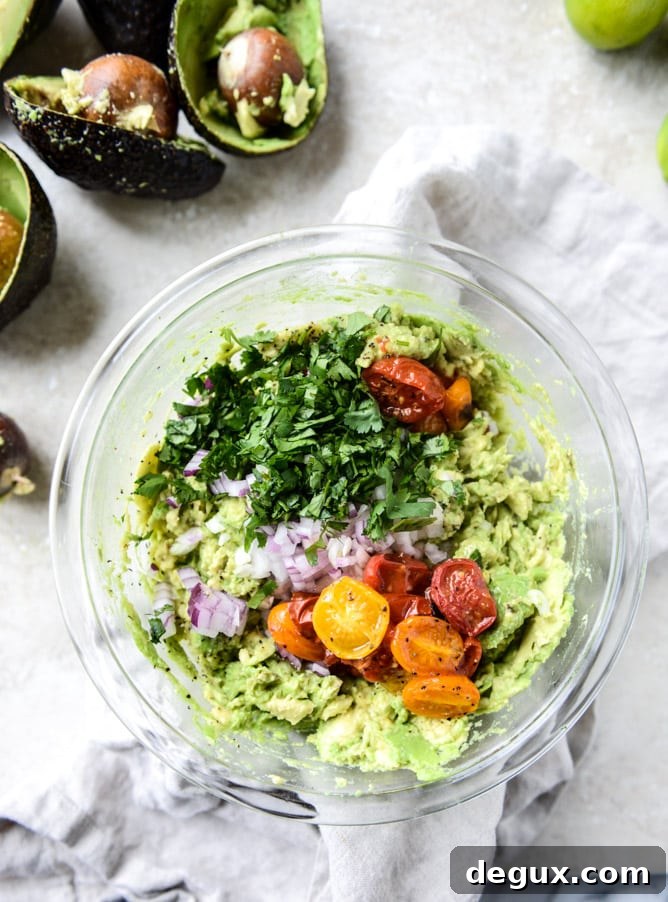 roasted tomato and charred lime guacamole I howsweeteats.com