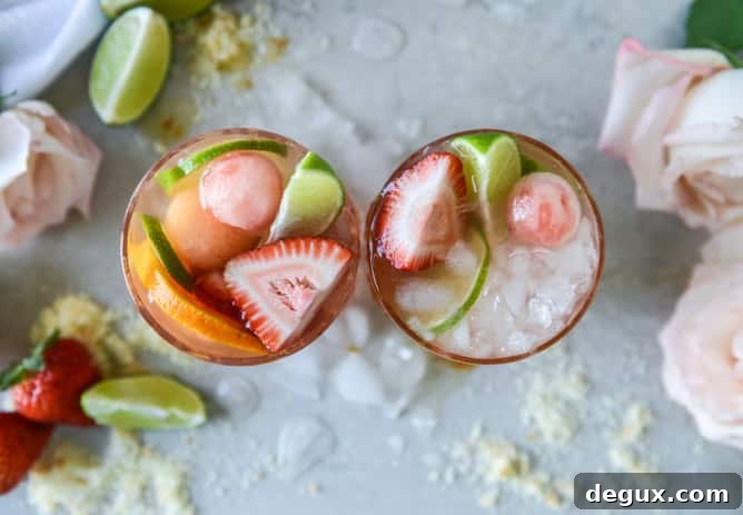 Refreshing Rosé Sangria Recipe: Sparkling Summer Cocktail Guide 6 rosé sangria I howsweeteats.com