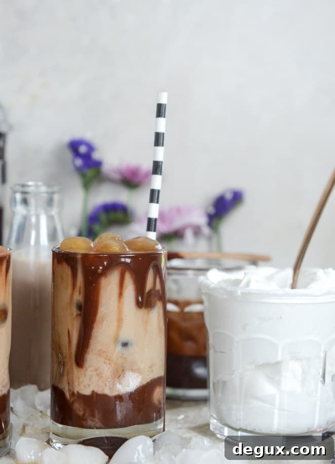 Chocolate Milk Iced Mochas: Creamy Chilled Mocha Recipes 8 chocolate milk iced mochas I howsweeteats.com