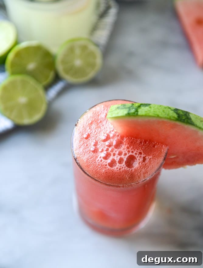 Homemade Watermelon Shandy Recipe — Refreshing Summer Drink 7 how to make a watermelon shandy I howsweeteats.com