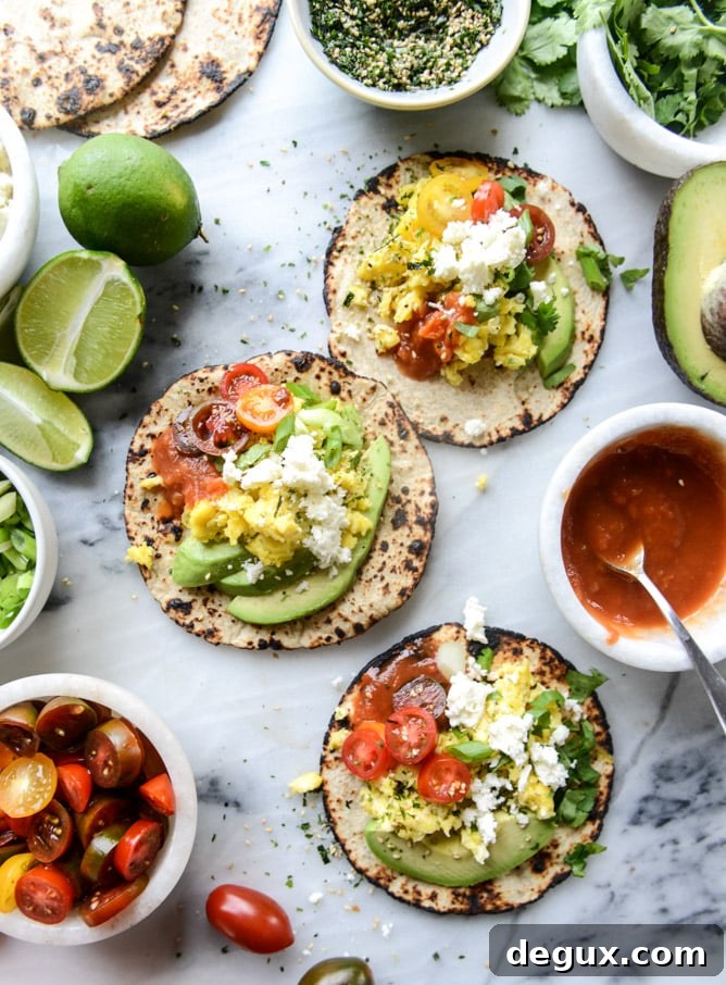 summer breakfast tacos I howsweeteats.com