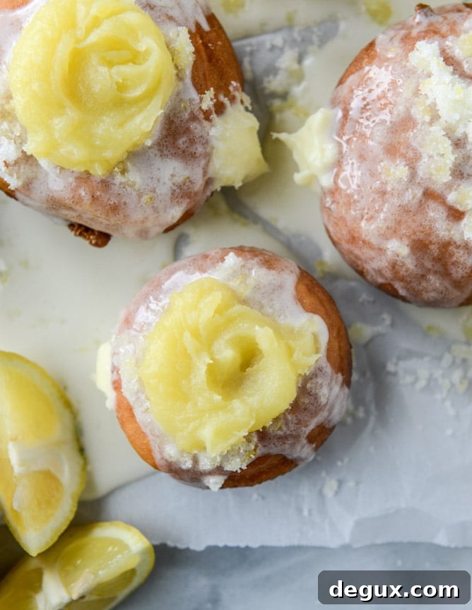 lemon cheesecake doughnuts I howsweeteats.com