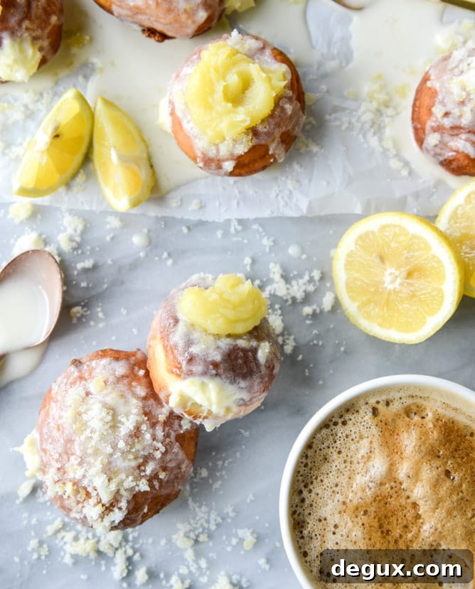 lemon cheesecake doughnuts I howsweeteats.com