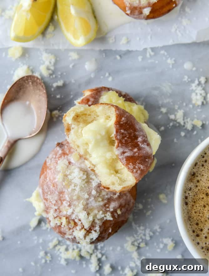 lemon cheesecake doughnuts I howsweeteats.com