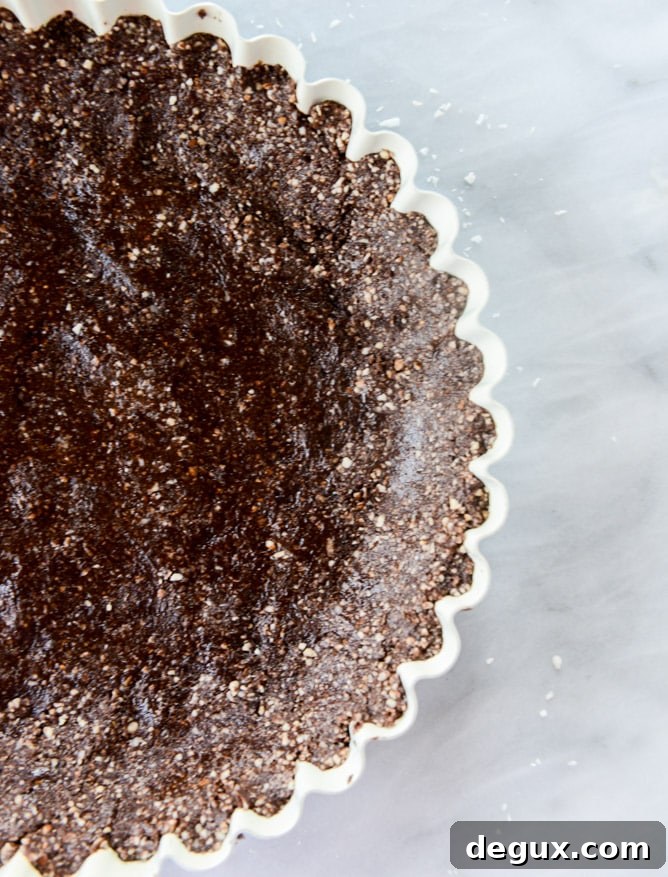 summer fruit tart with chocolate coconut cashew crust I howsweeteats.com