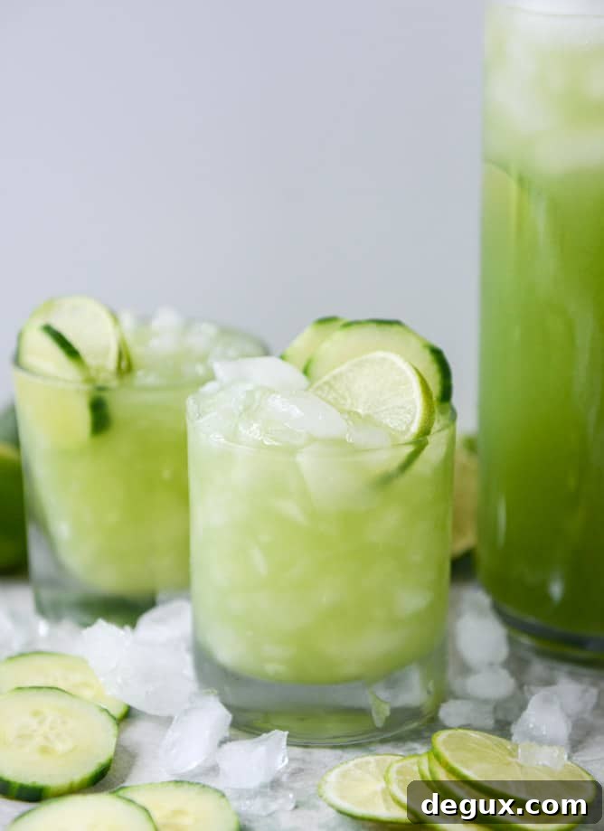 cucumber vodka soda I howsweeteats.com