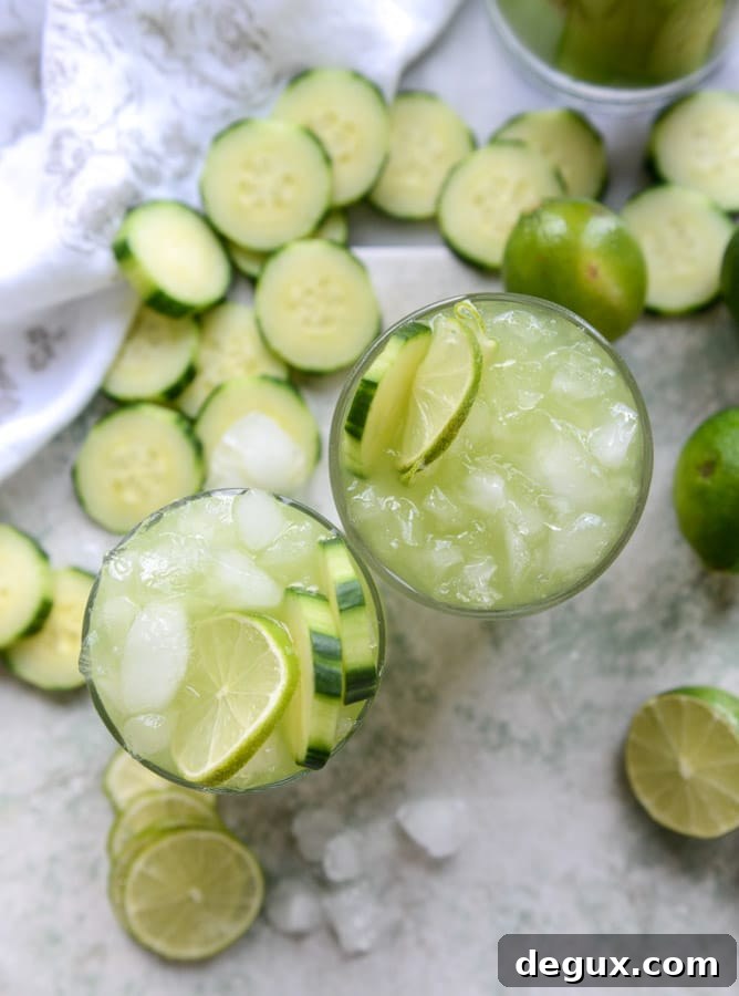 cucumber vodka soda I howsweeteats.com