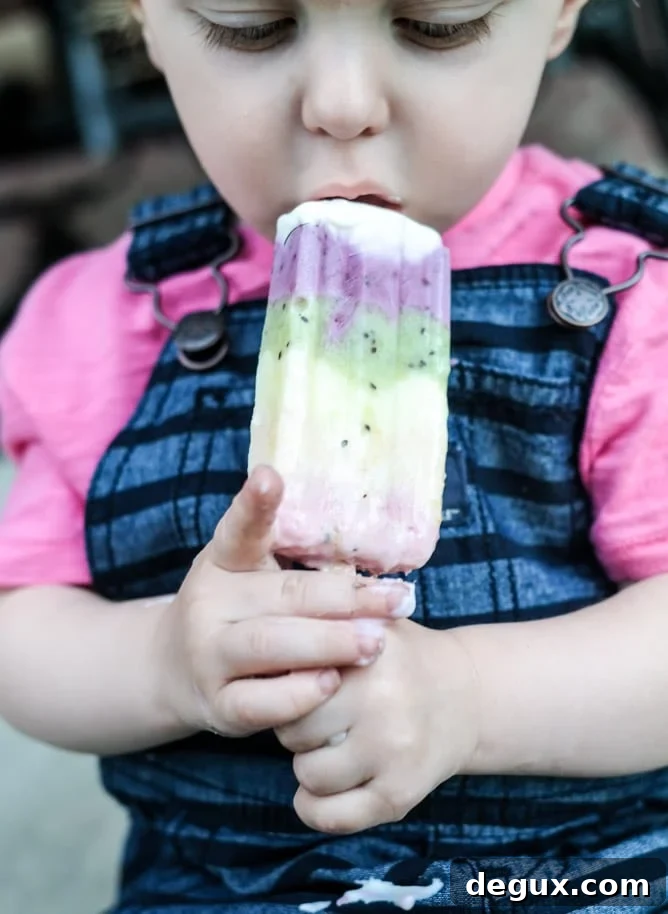 rainbow froyo pops I howsweeteats.com