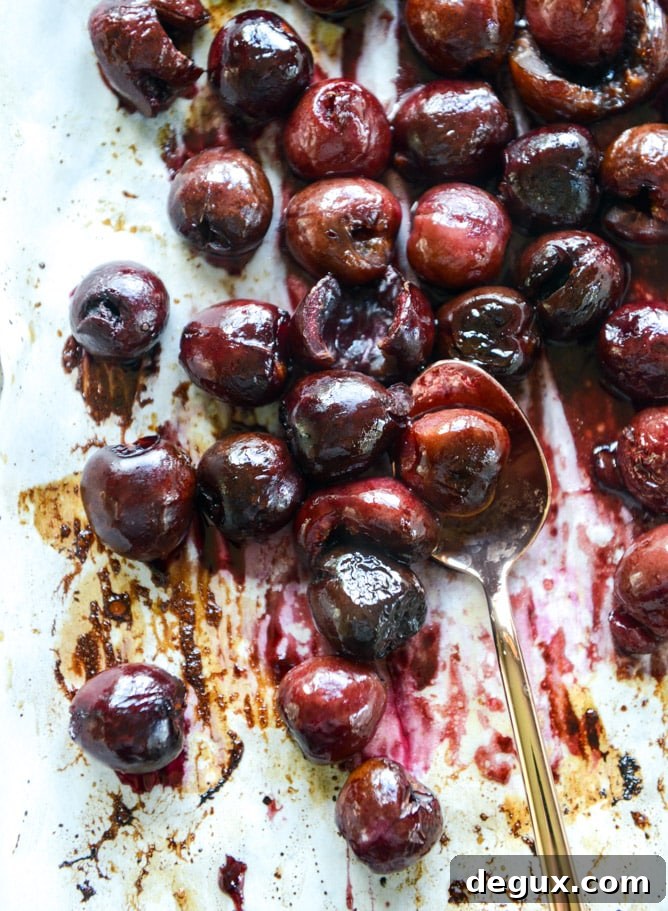butter roasted cherry swirl overnight oats I howsweeteats.com