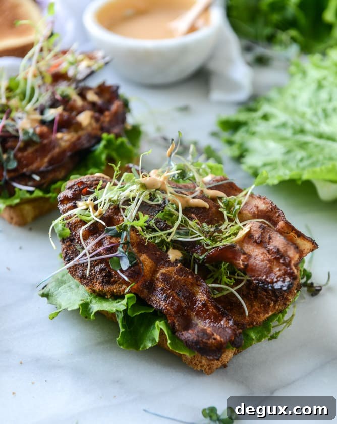 bacon fried green tomato BLTs with homemade special sauce I howsweeteats.com