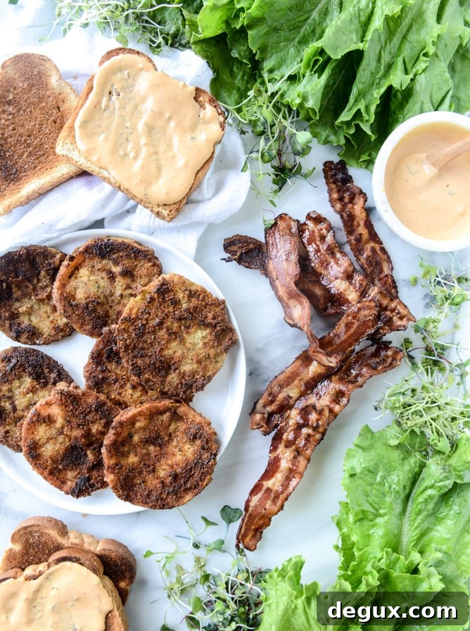 bacon fried green tomato BLTs with homemade special sauce I howsweeteats.com