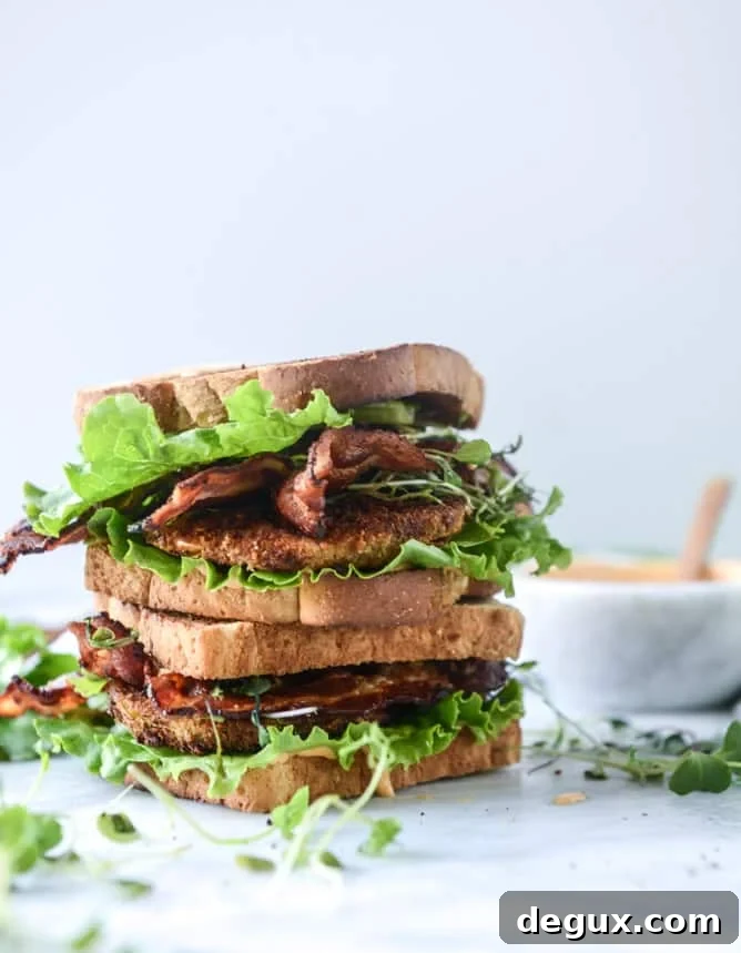 bacon fried green tomato BLTs with homemade special sauce I howsweeteats.com