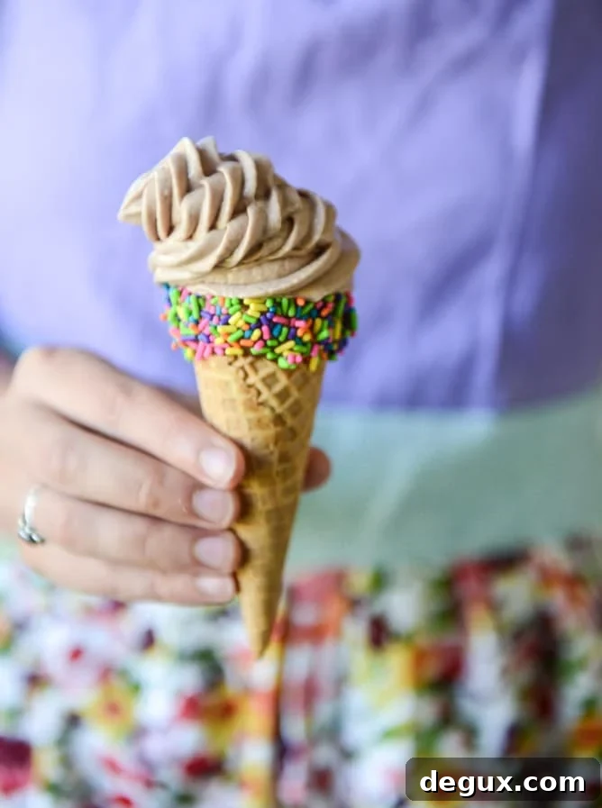 Homemade Nutella Soft-Serve Recipe: Creamy Chocolate-Hazelnut Ice Cream 5 how to make homemade nutella soft serve I howsweeteats.com