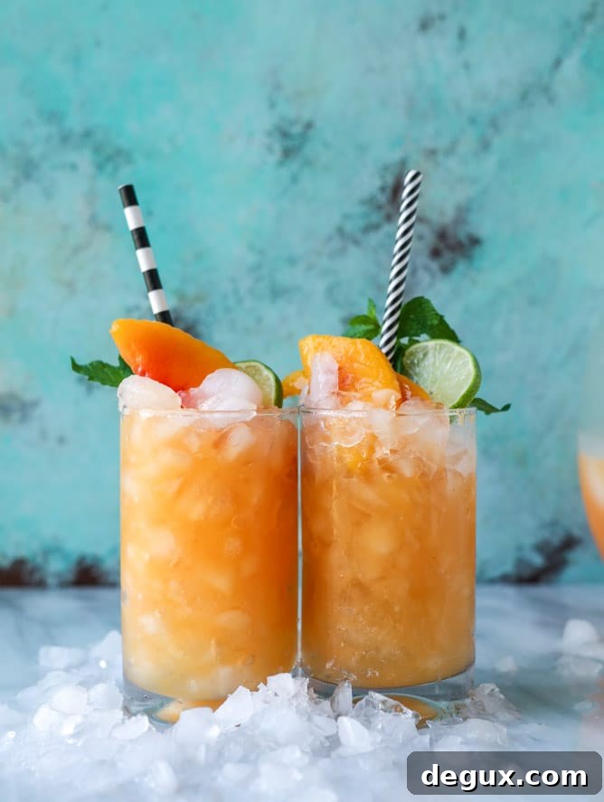 Pineapple and Peach Agua Fresca Recipe for Refreshing Summer Drinks 10 pineapple peach agua fresca I howsweeteats.com
