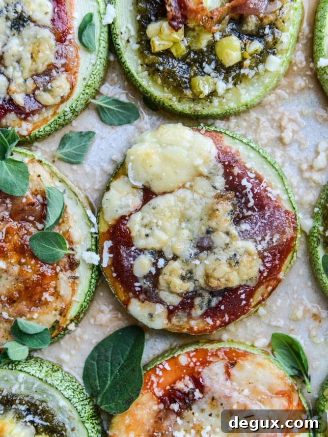 Mini Zucchini Pizza Bites: 3 Delicious Ways to Make Them 9 mini zucchini pizzas, three ways I howsweeteats.com