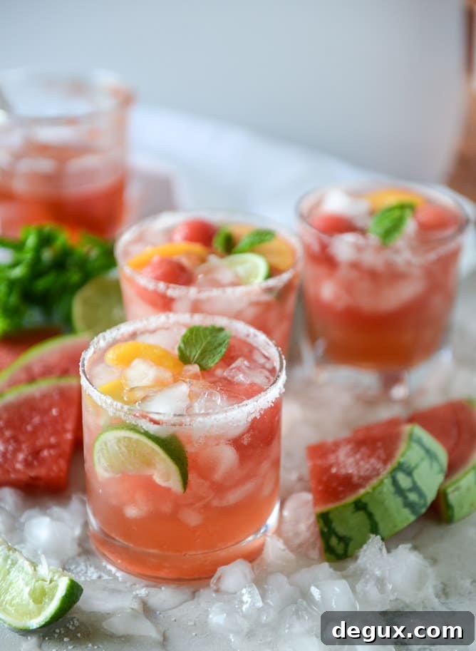 Watermelon Rosé Margarita Recipe — Refreshing Summer Cocktail 9 watermelon rosé margaritas by @howsweeteats I howsweeteats.com