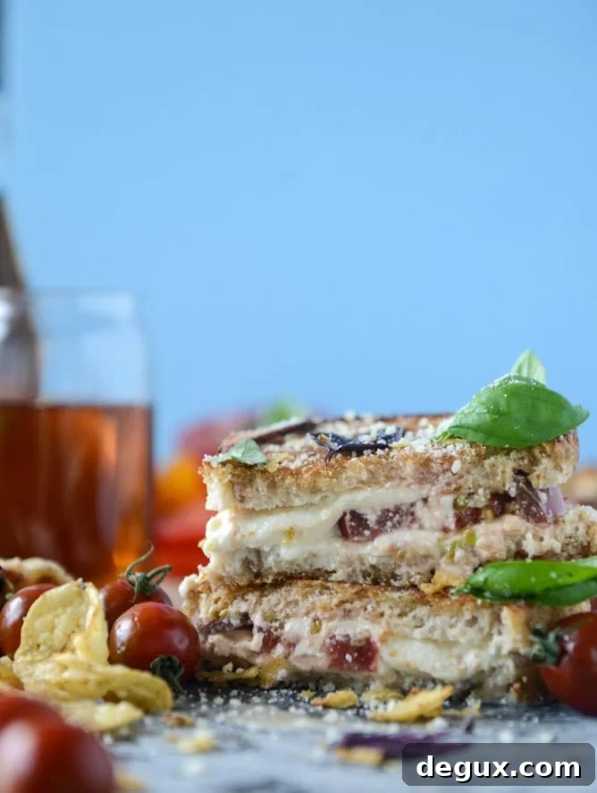 heirloom tomato and burrata grilled cheese by @howsweeteats I howsweeteats.com