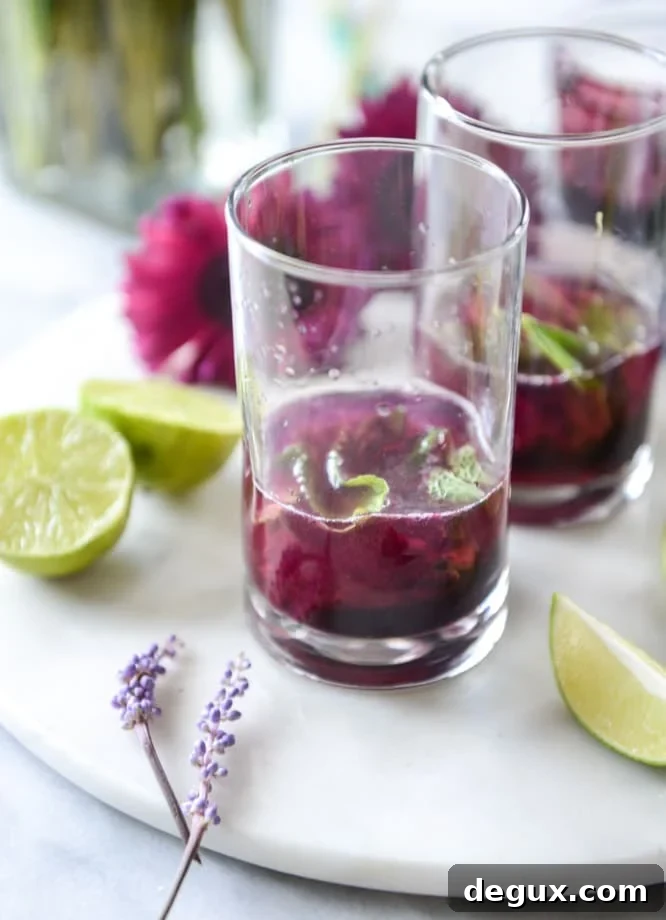Blueberry Mojitos with Lavender Syrup Recipe for Summer Cocktails 3 blueberry mojitos with lavender syrup I howsweeteats.com