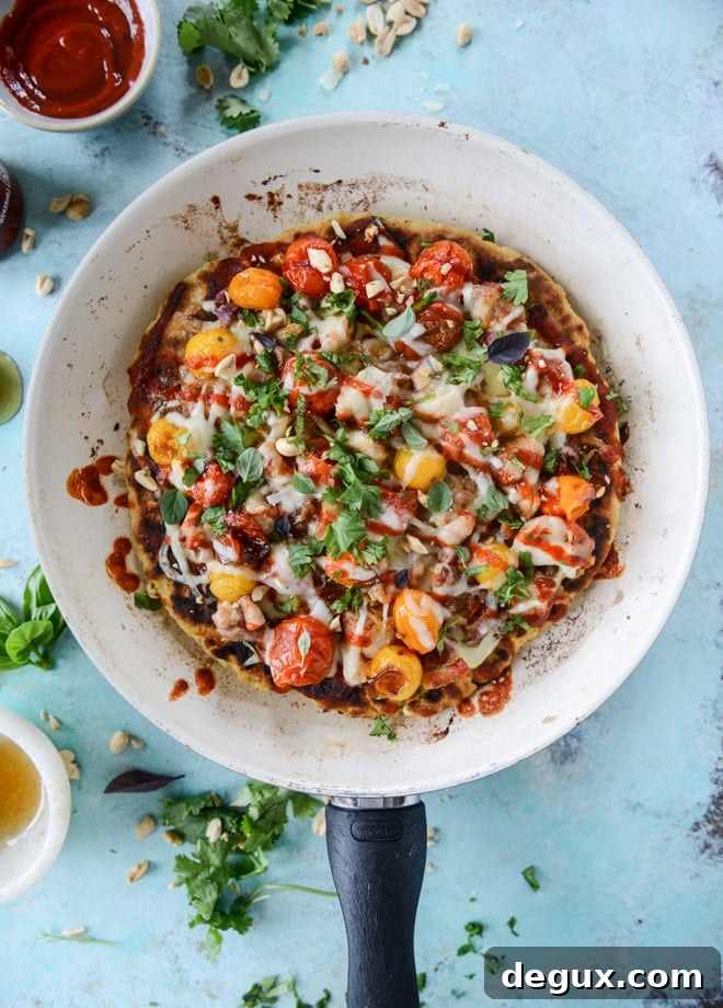 honey sriracha chicken flatbread I howsweeteats.com