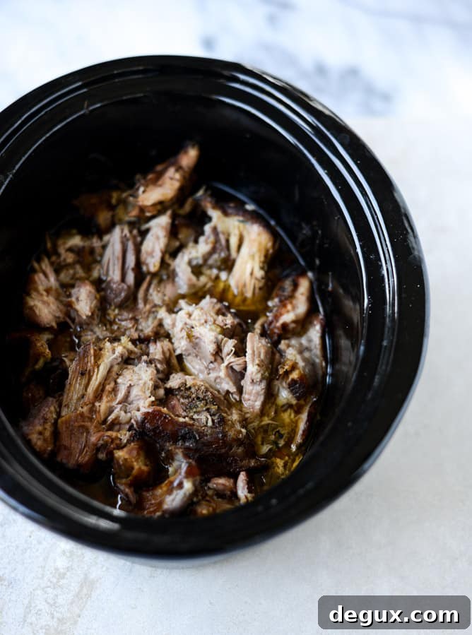 slow cooker maple chipotle pork with cheesy polenta I howsweeteats.com